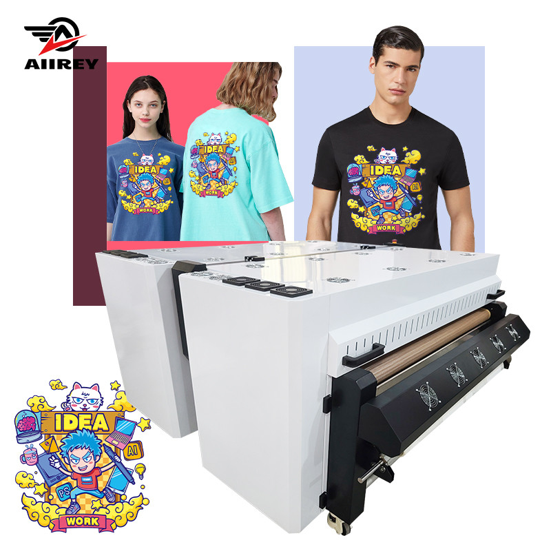 Máy in phim trực tiếp DTF 1,3m Đầu in Epson I3200 kép để truyền dtf