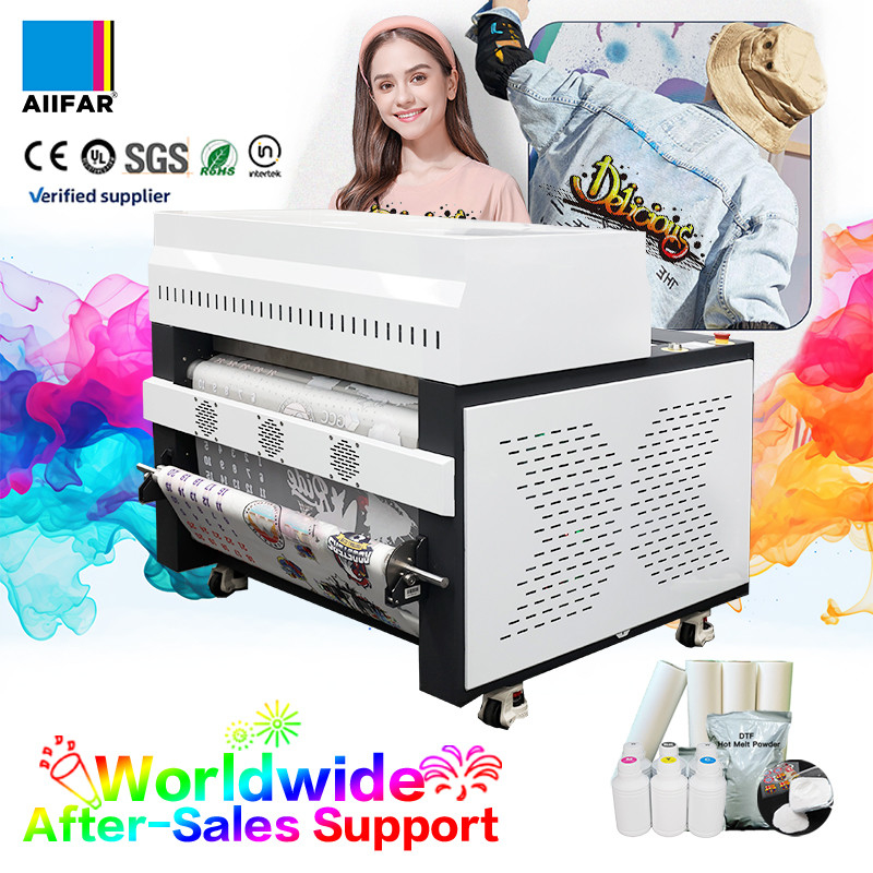 Tất cả trong một hiệu quả DTF máy rắc bột với tự động trở lại và rung nóng