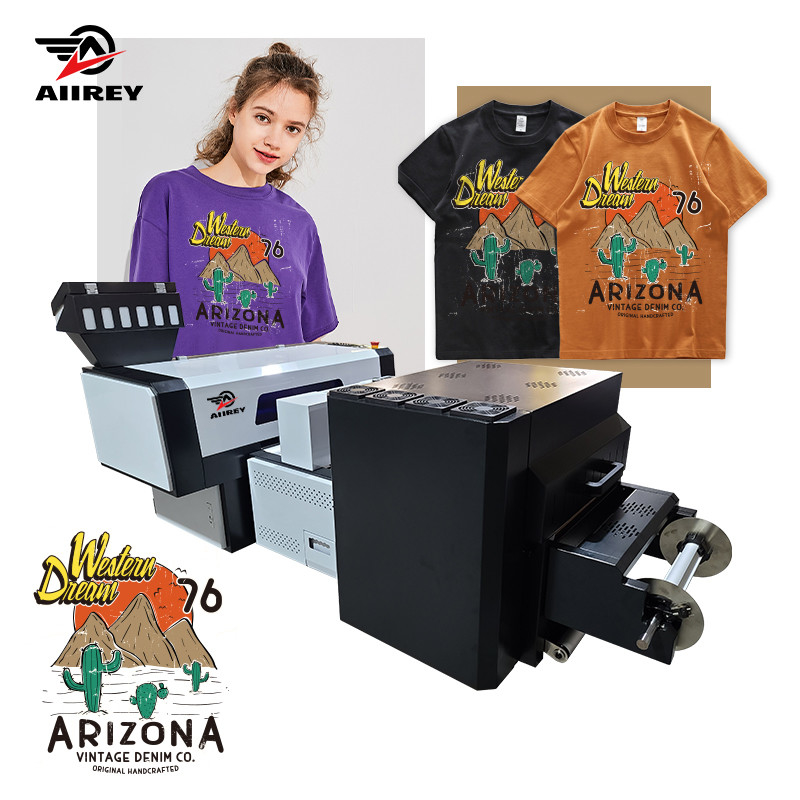 Máy in phun áo thun công nghiệp A3 DTF nhiều màu